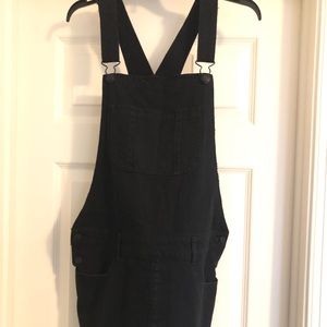 American Eagle Black Overalls Dress